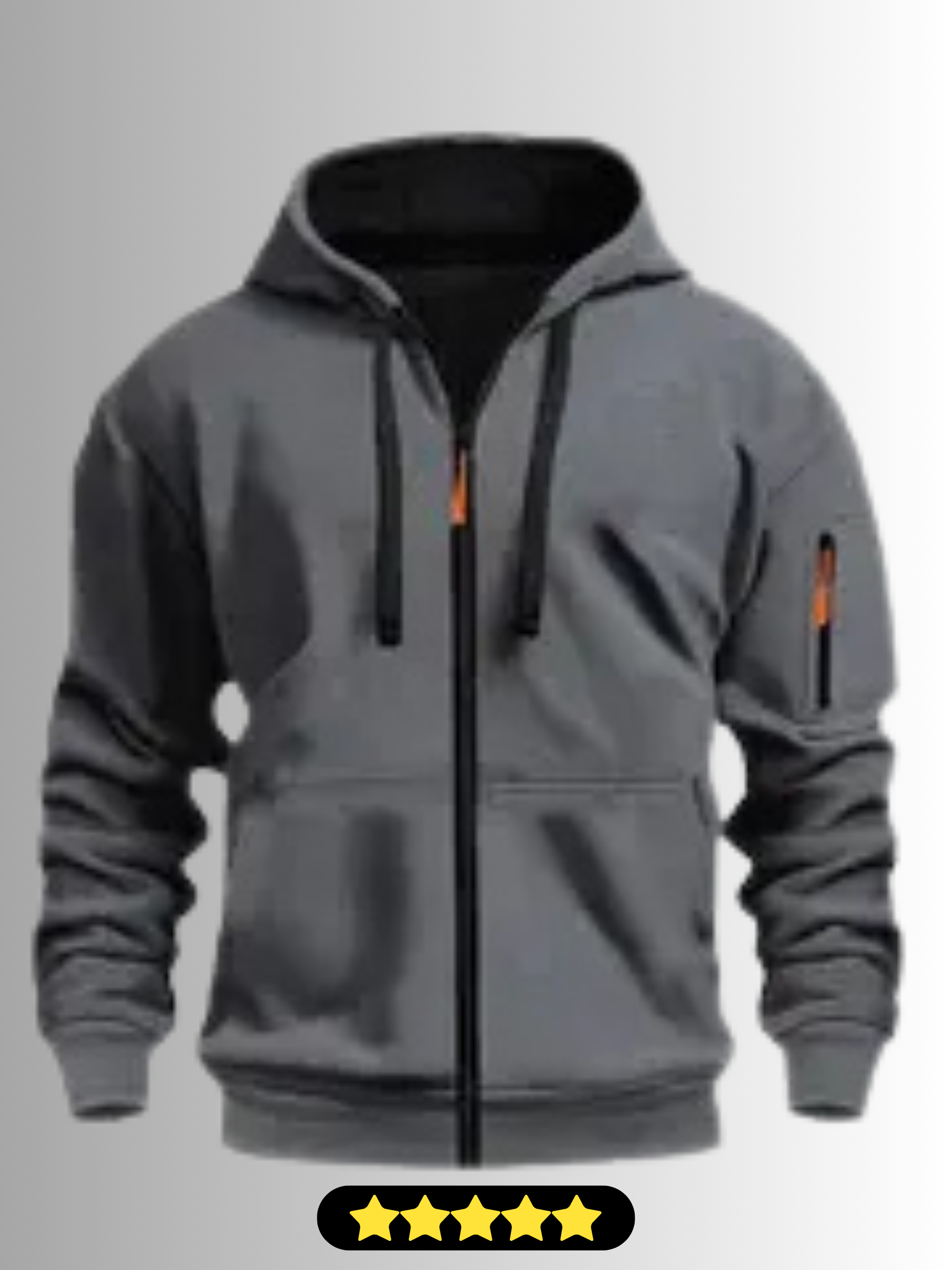 Free Shipping in USA! Men's Full-Zip Hoodie Sweatshirt - Winter Athletic Jacket with Pockets