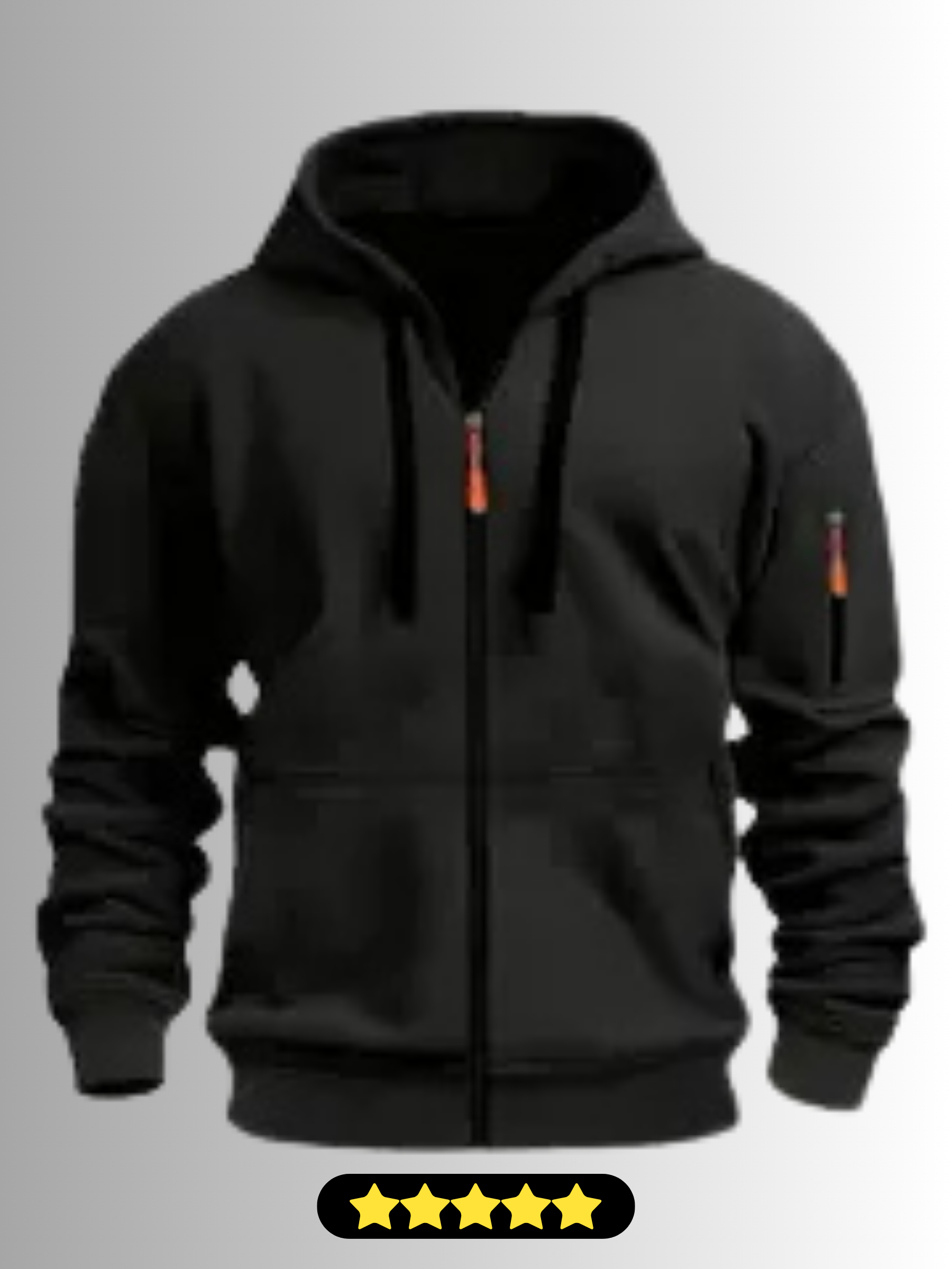Free Shipping in USA! Men's Full-Zip Hoodie Sweatshirt - Winter Athletic Jacket with Pockets