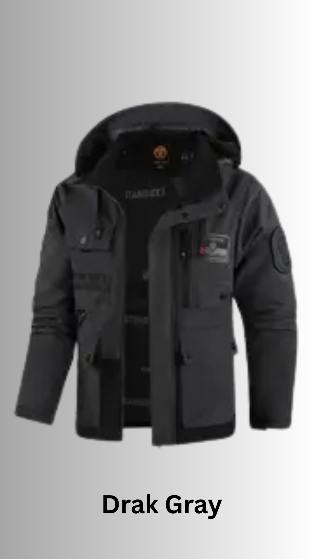 Free Shipping | Tactical Hooded Jacket – Windproof, Multi-Pocket, Urban Streetwear Style